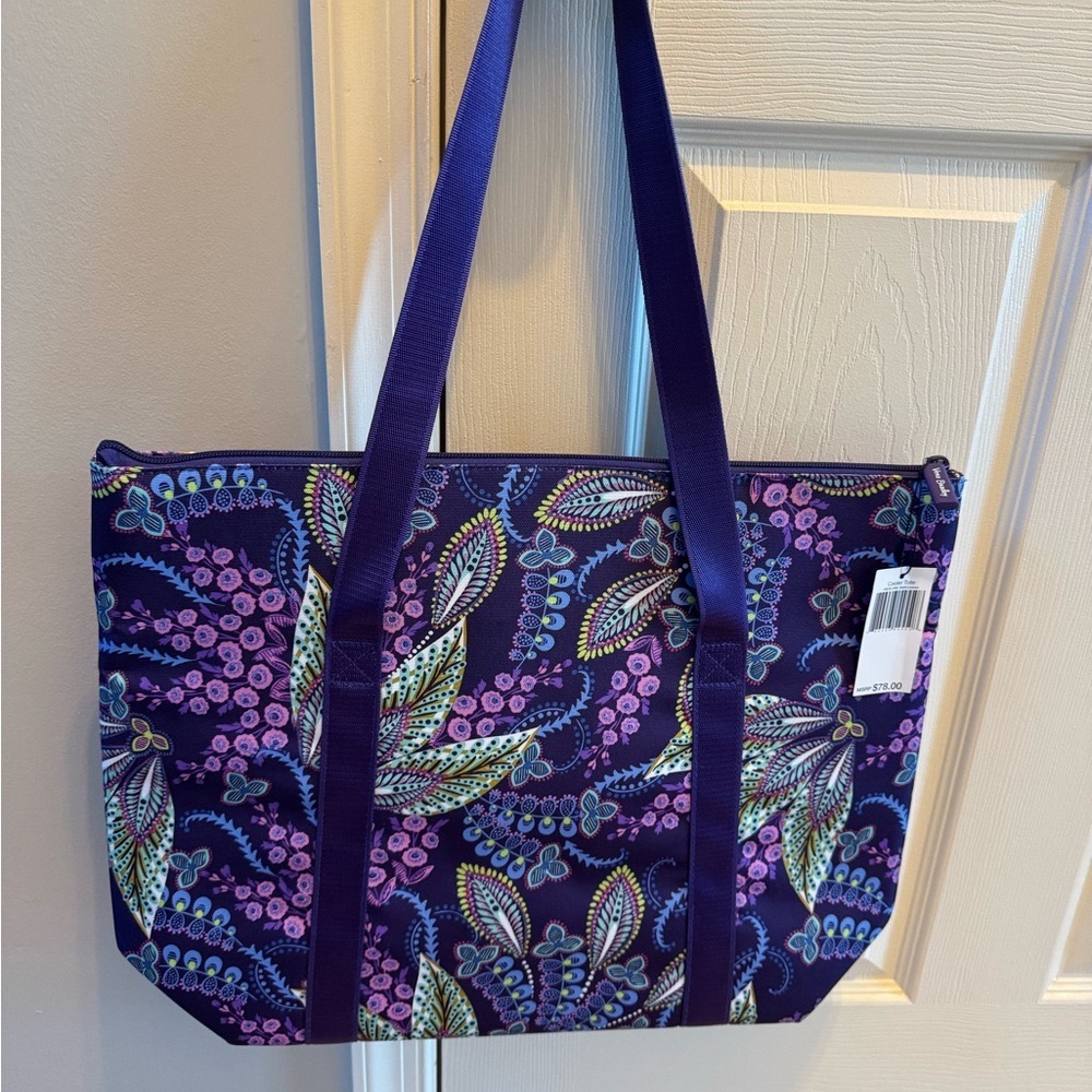 NWT- Vera Bradley Cooler Tote - Batik Leaves